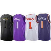 

Customized Devin Booker Jersey Design Basketball Shorts Embroidered #1 Devin Booker Basketball Jersey/ Uniform