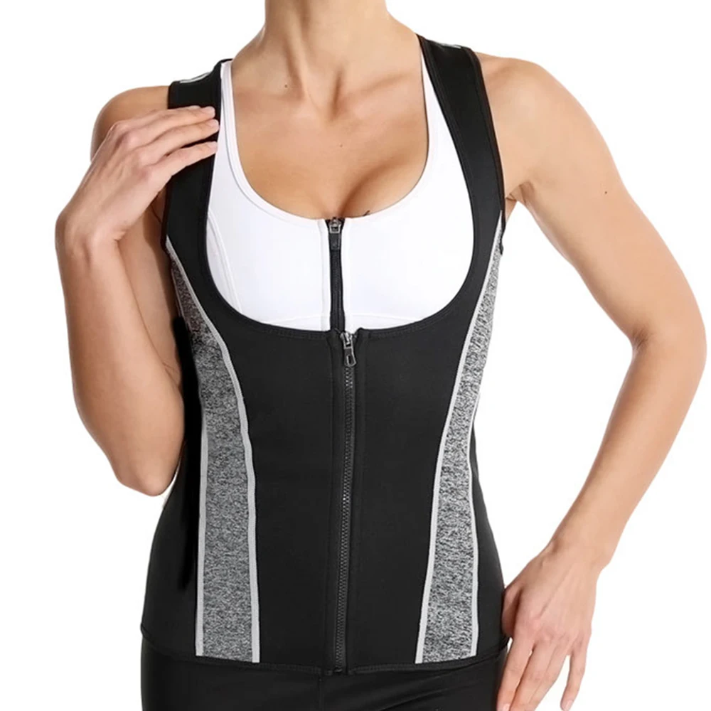 

Womens Sweat Body Shaper Premium Workout Tank Top Polymer Shapewear Sauna Vest For Weight Loss