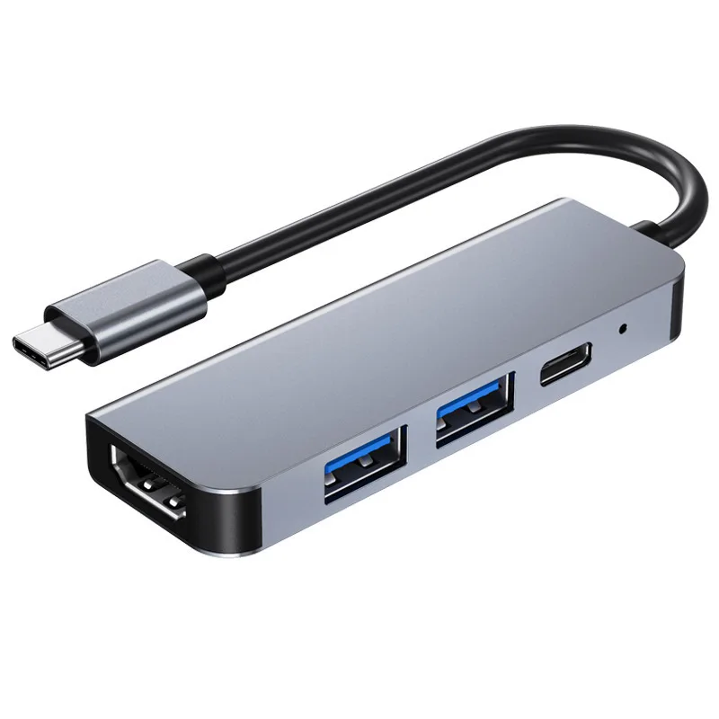 

4 in 1 Multifuction male-female aluminum alloy type-c to hdmi 4K30HZ converter cable adapter usb c to hdmi