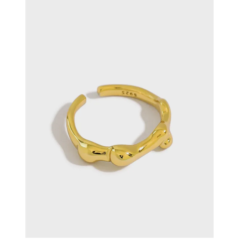 

Danyang 925 Sterling Silver Irregular Texture Ring for Women Adjustable Rings Fashion Jewelry