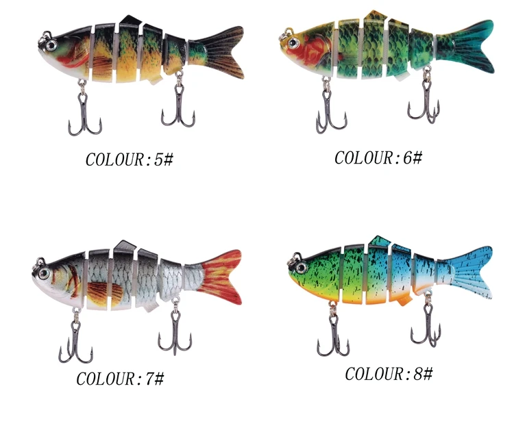 

Japan Saltwater Auto Wobbler Segment Artificial Trout Jointed 4 Fishing Lures