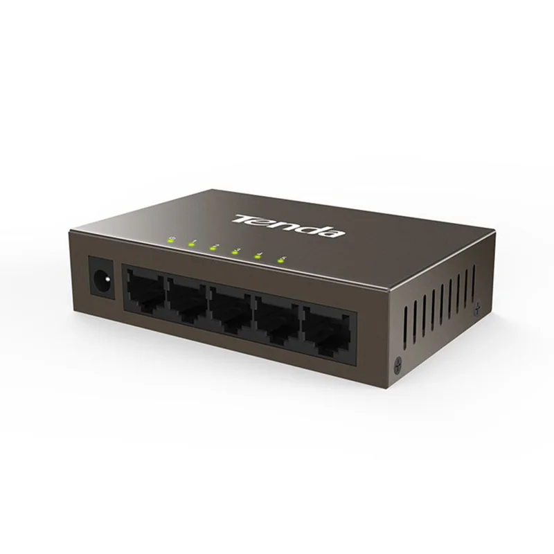 

Tenda TEG1005D 5 Port 1000M Gigabit Ethernet Switch 10/100/1000Mpbs Ethernet Network Switches Hub LAN Full-duple Auto MDI/MDIX