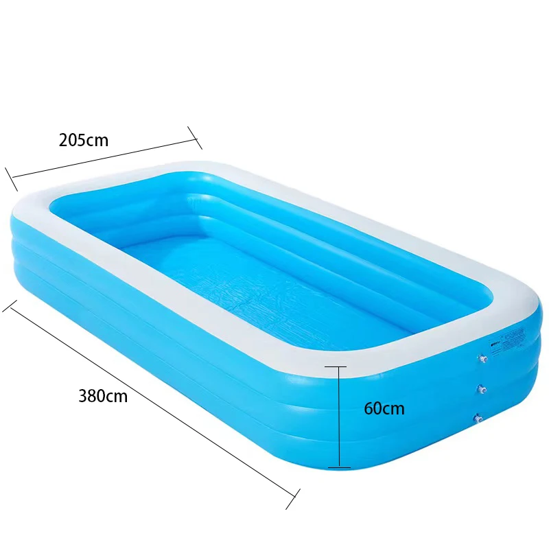 

3.8m children inflatable pool summer best inflatable folding outdoor swimming pool, Blue