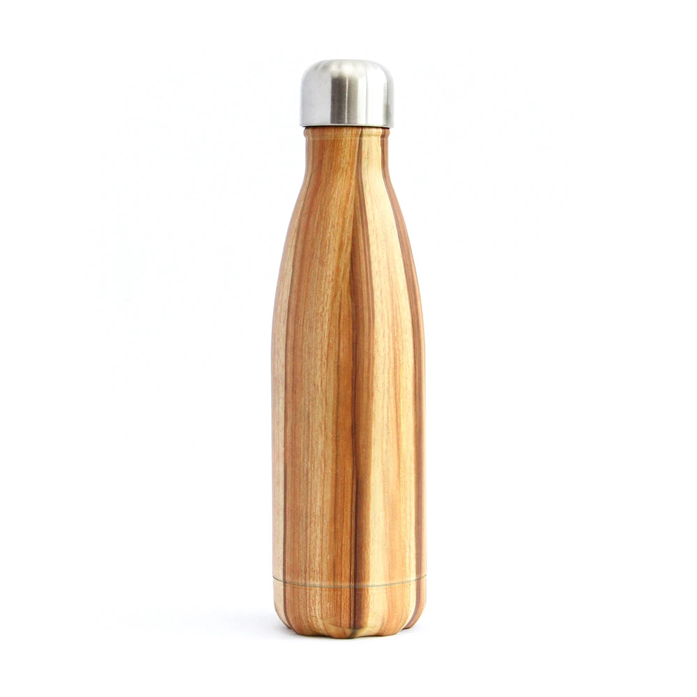 

500ml Double Wall Vacuum Insulated Leak Proof Cola Shape Water Bottle Stainless Steel Water Bottle