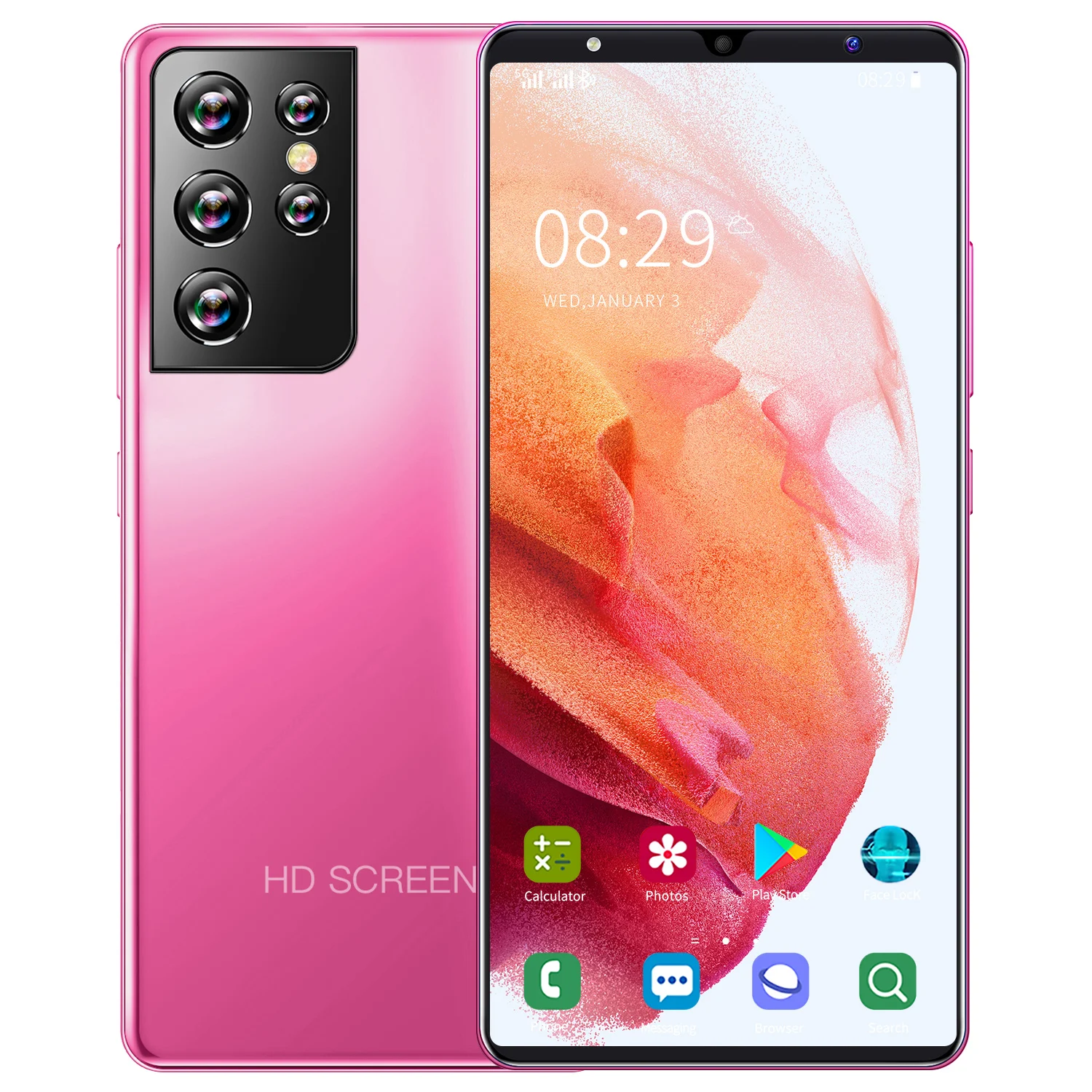 

Cheap price free shipping S21U hot selling mobile phones 4g wholesale telefon 5.0 inch unlocked phone