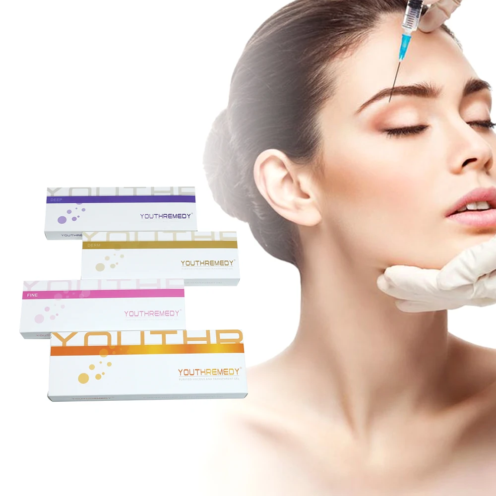 

2ml Anti Aging Anti Wrinkle Production Hyaluronic Acid Injection Ha Gel Syringe Facial Dermal Fillers, Transparent