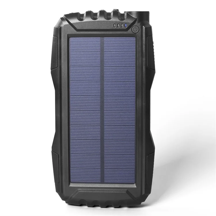 

Outdoor Solar Energy Emergency Usge Big Capacity 25000mAh Power Bank, Black, orange, blue