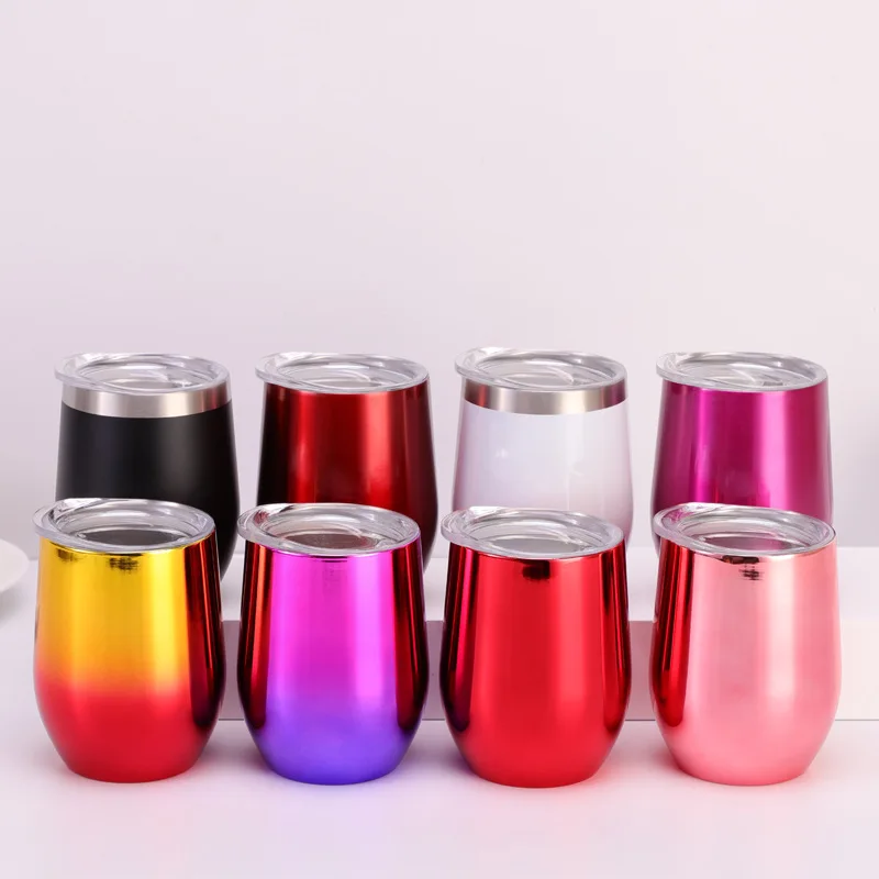 

12oz custom coffee insulated wine color changing tumbler cups wholesale double wall stainless steel tumbler cups in bulk, Multi colors