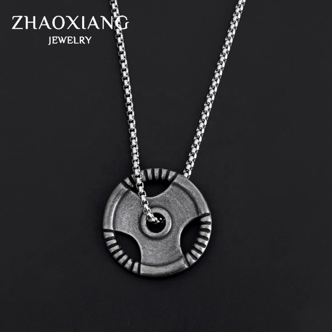 Wheel Necklaces Pendants Stainless Steel Jewelry Fashion High Quality Accept OEM&ODM