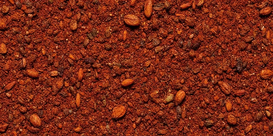 Close-up of blackening spice blend on wooden table