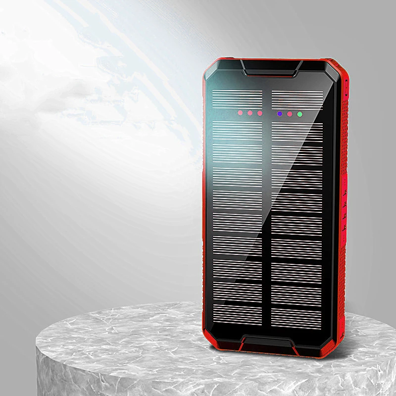 

Dual USB Type-C Camping Travel Use Waterproof 20000mAh Solar Power Banks