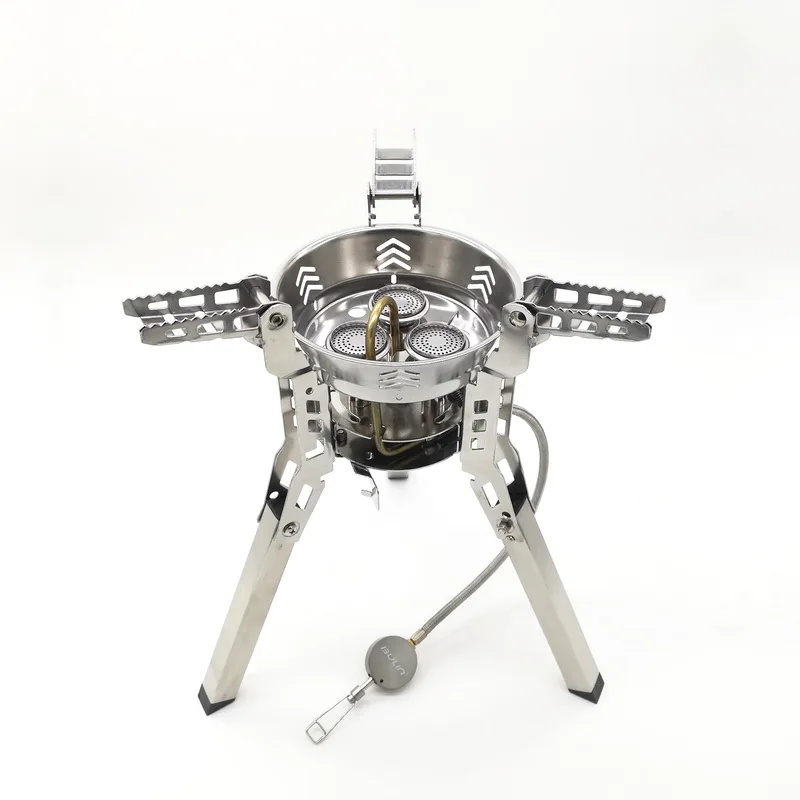 

6800W Strong Power High Quality Burner Portable Foldable Outdoor Camping Gas Stove For Travel