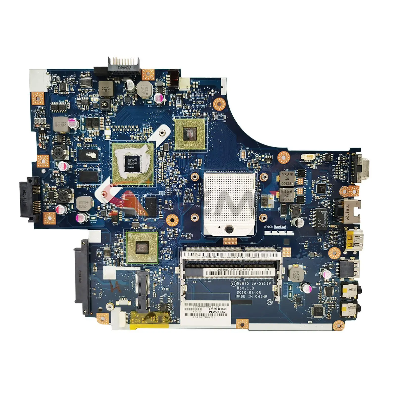 

NEW75 LA-5911P For Acer Aspire 5551G 5552G Laptop Motherboard With HD5650M HD6470M 512M/1GB-GPU MBPUU02001 MB.WVE02.001