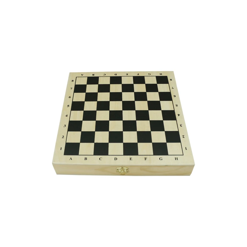 

4 in 1 wooden wholesale classic folding chess board wooden backgammon chess sling puck and checkers