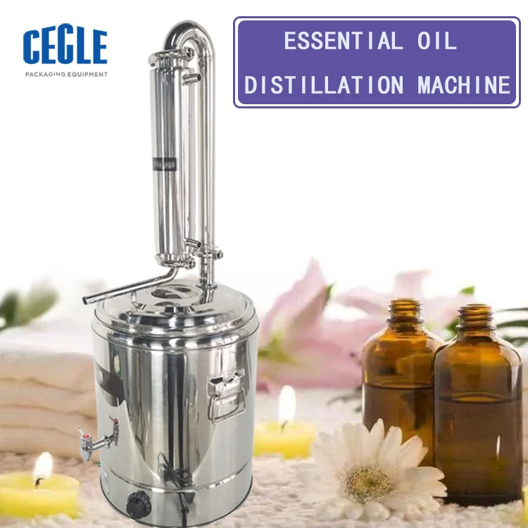 55l 304 Stainless Steel Flower Essential Oil Steam Distillation