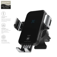 

10W Air Vent Mount QI Fast Charging Smart Infrared Sensor Cellphone Holder Automatic Car Wireless Charger
