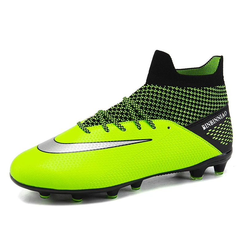 

New Unisex high quality high top men's and women's professional football shoes comfortable running spikes