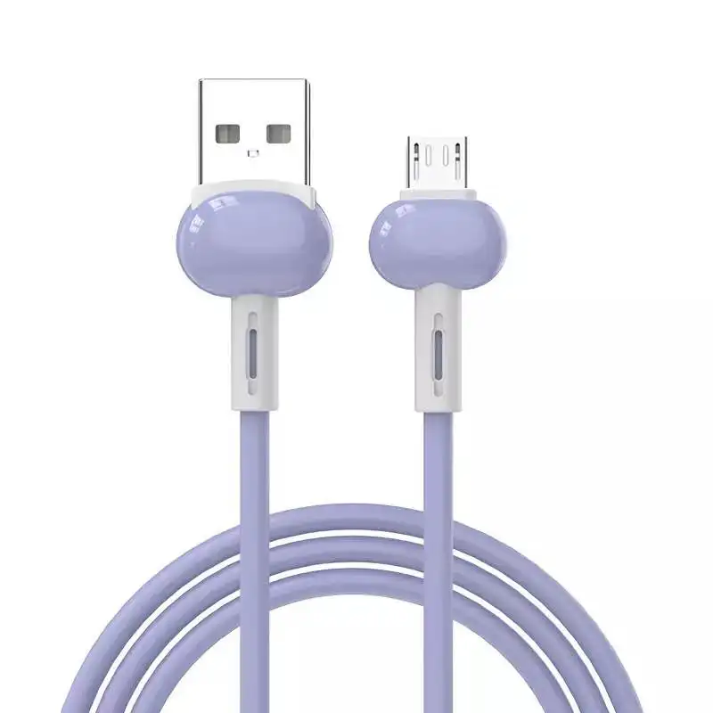 

New product 2A data cable 1M micro usb cable for android, White,red,pink,green,purple