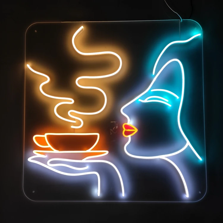 COSUN Business Window Sign Advertising Japanese Neon Led Sign Coffee Neon Light