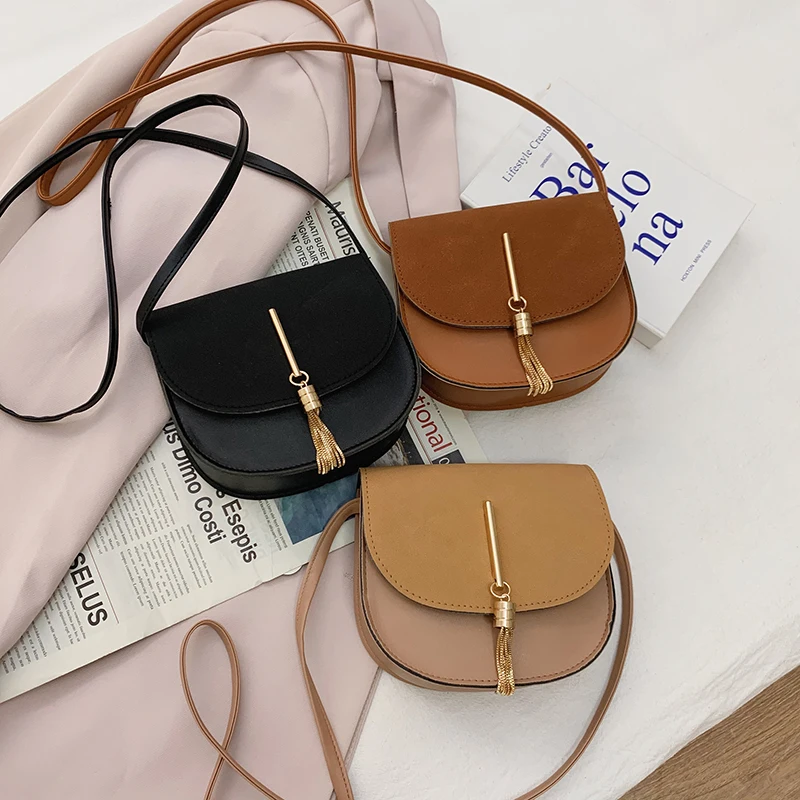 

Fashionable Korean designer extremely simple shoulder bag square PU leather women's handbag ladies messenger bag
