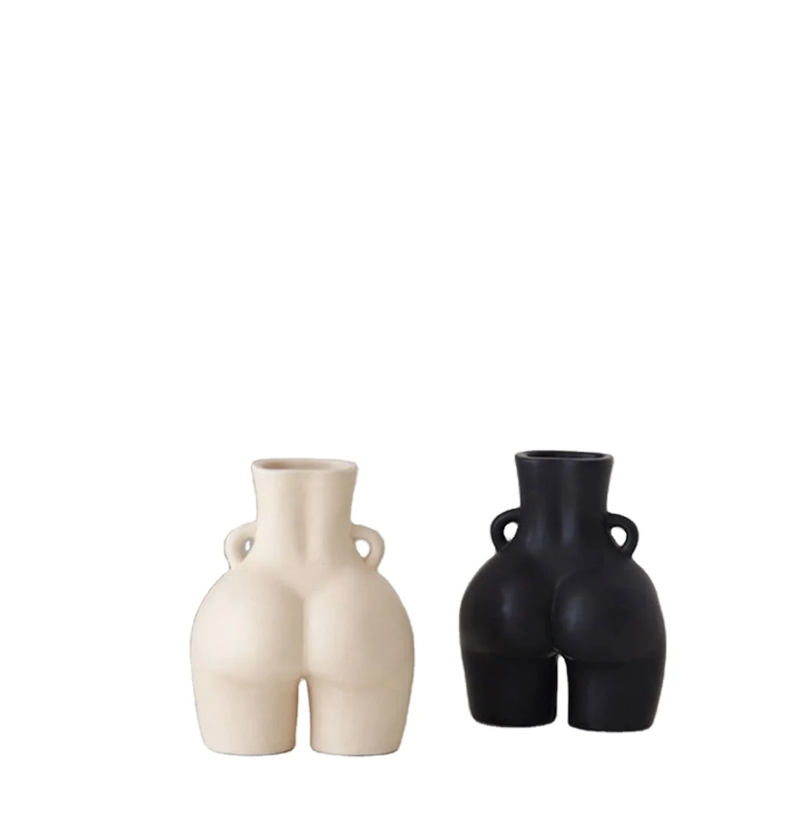 

Butt Vase Nordic Style Human Body Art Vase, White,cream,black etc.
