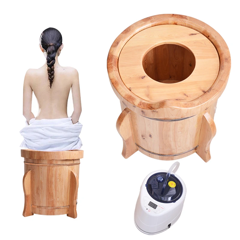 

2020 New Product BIG SIZE steam by steamer wood yoni steam seat chair UPGRADE home and beauty salon, Natural
