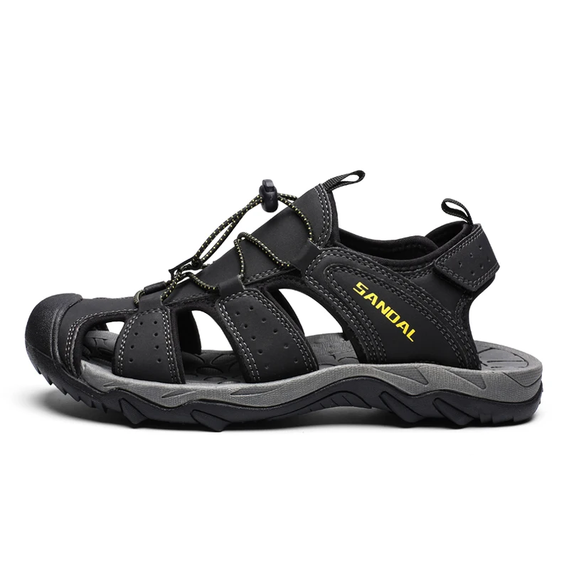 

Wholesale summer sports sandals beach outdoor trekking sandals for men, Black brown