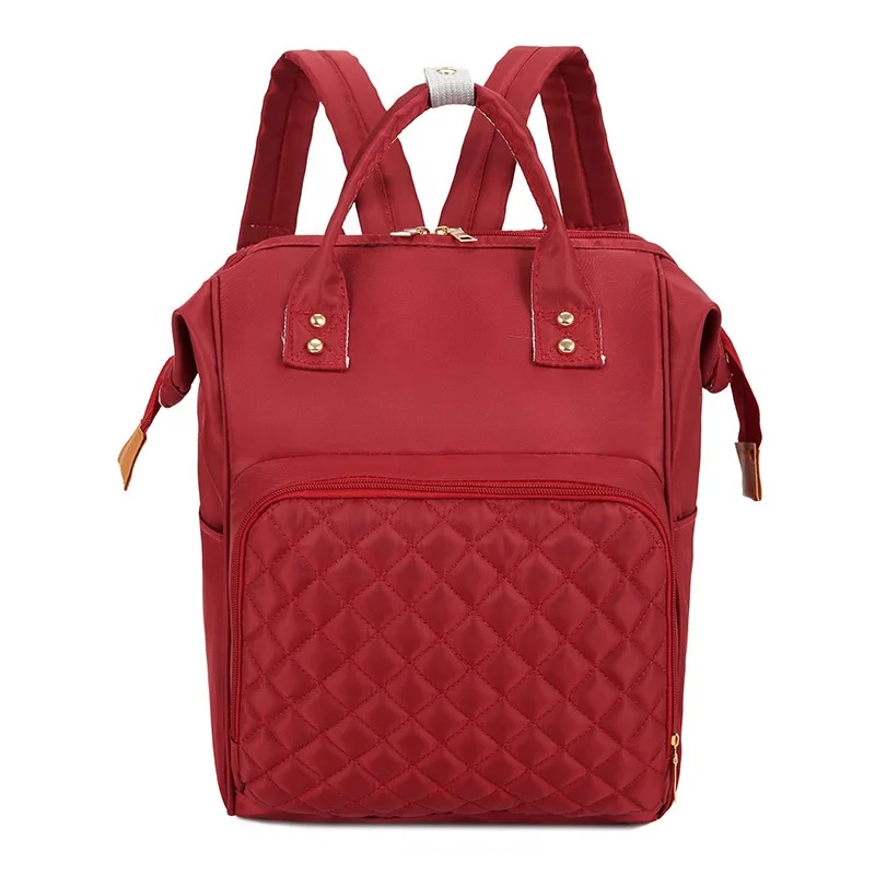 

Multifunction Large Capacity Solid Color Baby Backpack Portable Travel Mom Diaper Bags