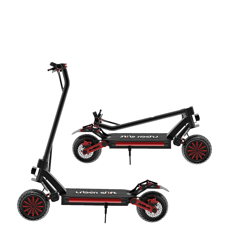 

2021 hot selling off- road elektro scooters 10inch tire 2*800W Max Speed 60km/h electrique dual motor fast electric scooter