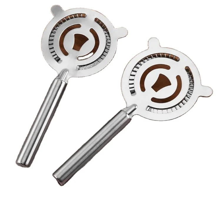 

Cocktail Strainer Stainless Steel Ice Wire Mixed Drink Colander Filter Professional Percolator Bar Accessories Tool, Silver