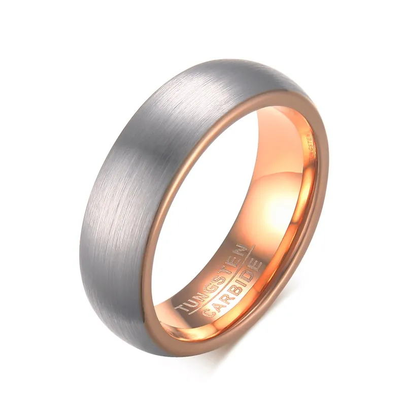 

New design tungsten rose gold finger ring jewelry, Picture shows