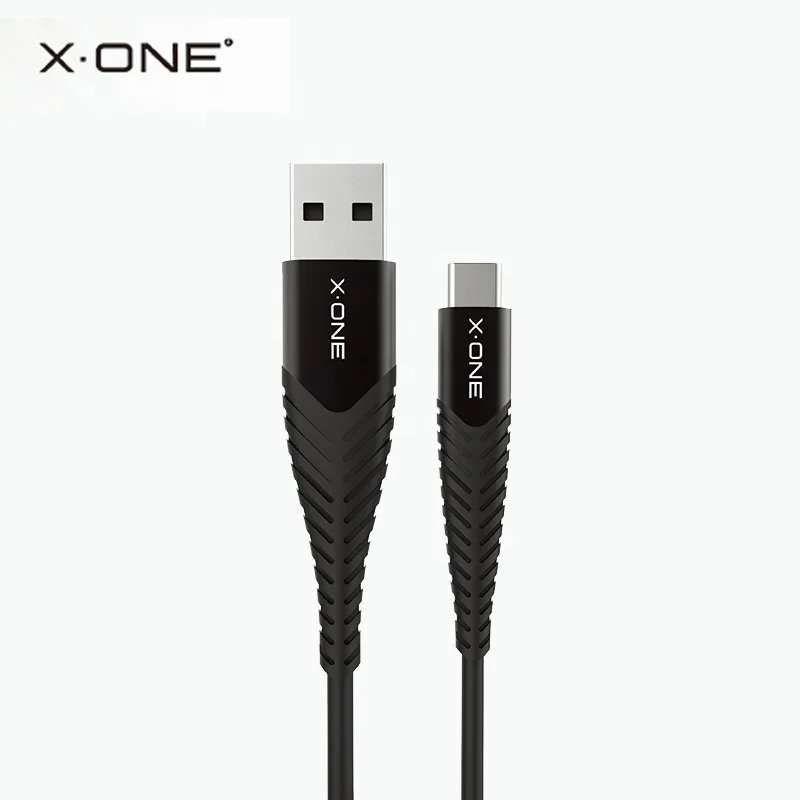 

X.ONE 6A fast charger support Ultra Pro cable USB-A to type-c fast cable for phone and laptop, Black