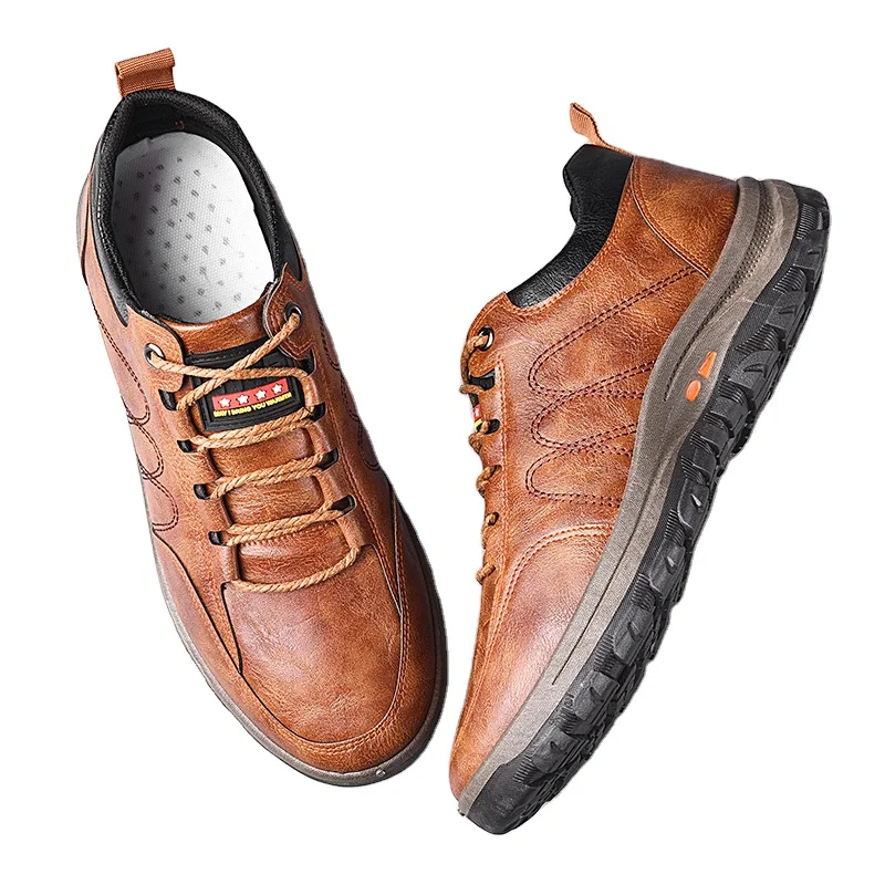 

2021 New shoes autumn and winter fashion light men's leisure men's Casual leather shoes, Blank