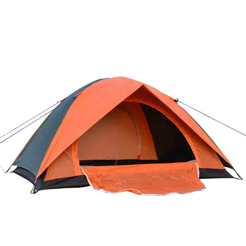 

Super light outdoor 3-4 people double door double deck camping three season professional grade rain camp tent