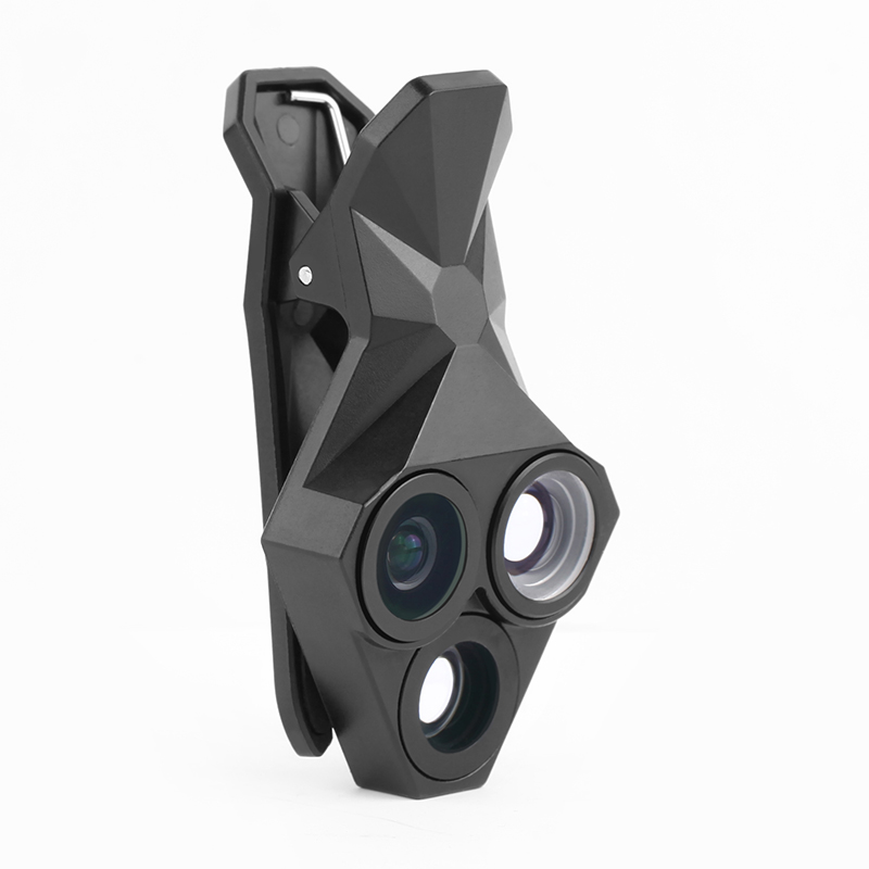 Cell Phone Camera Lens 16.5mm 0.65x Hd Wide Angle Lens 20x Macro 3 In 1