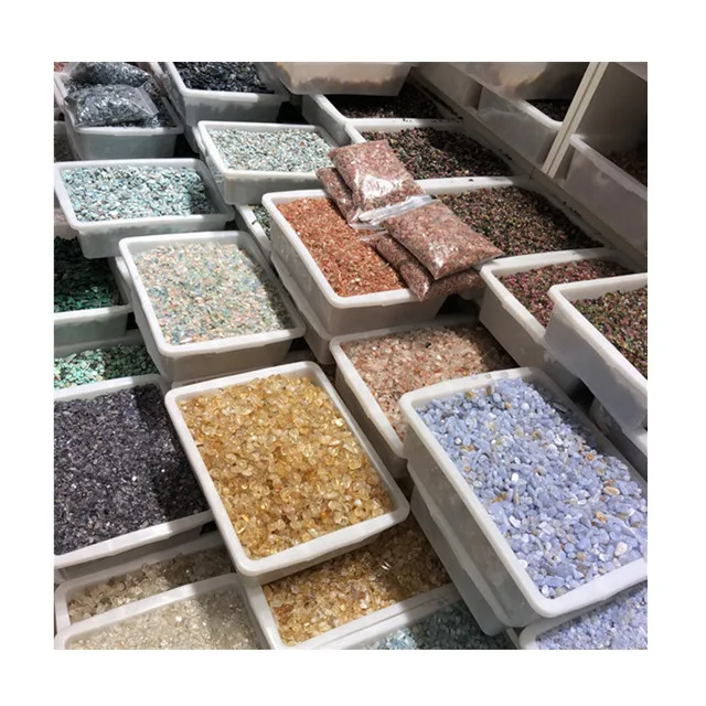 

Wholesale All kind of beautiful natural quartz tumbled stone small crystal gravel crystals healing stones crystal chips
