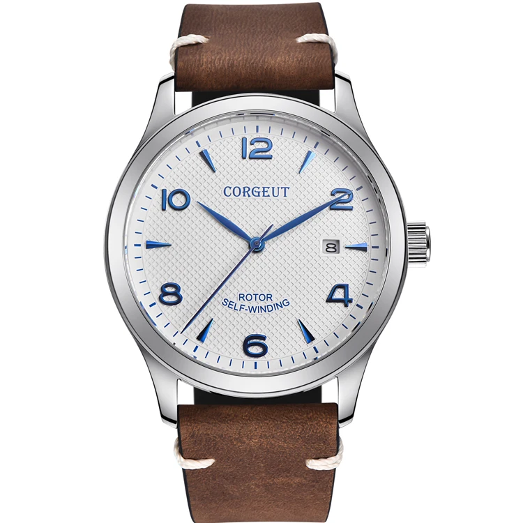 

Hot sale 42Mm Corgeut Sapphire Crystal Mechanical Automatic Men Watches, 2 colors