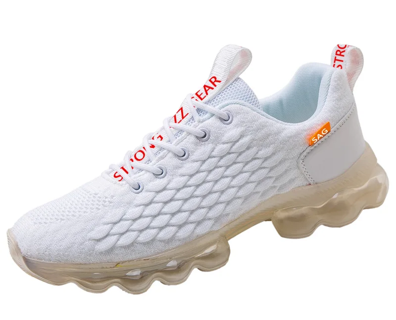 

Latest Design Fashion Breathable Fly Knit Athletic Sport Shoes Light weight Casual Walking Shoes Custom Logo Men Shoes, Black/red/white