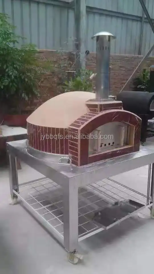Freestanding Wood Fired Clay Pizza Oven For Outdoor Garden Buy
