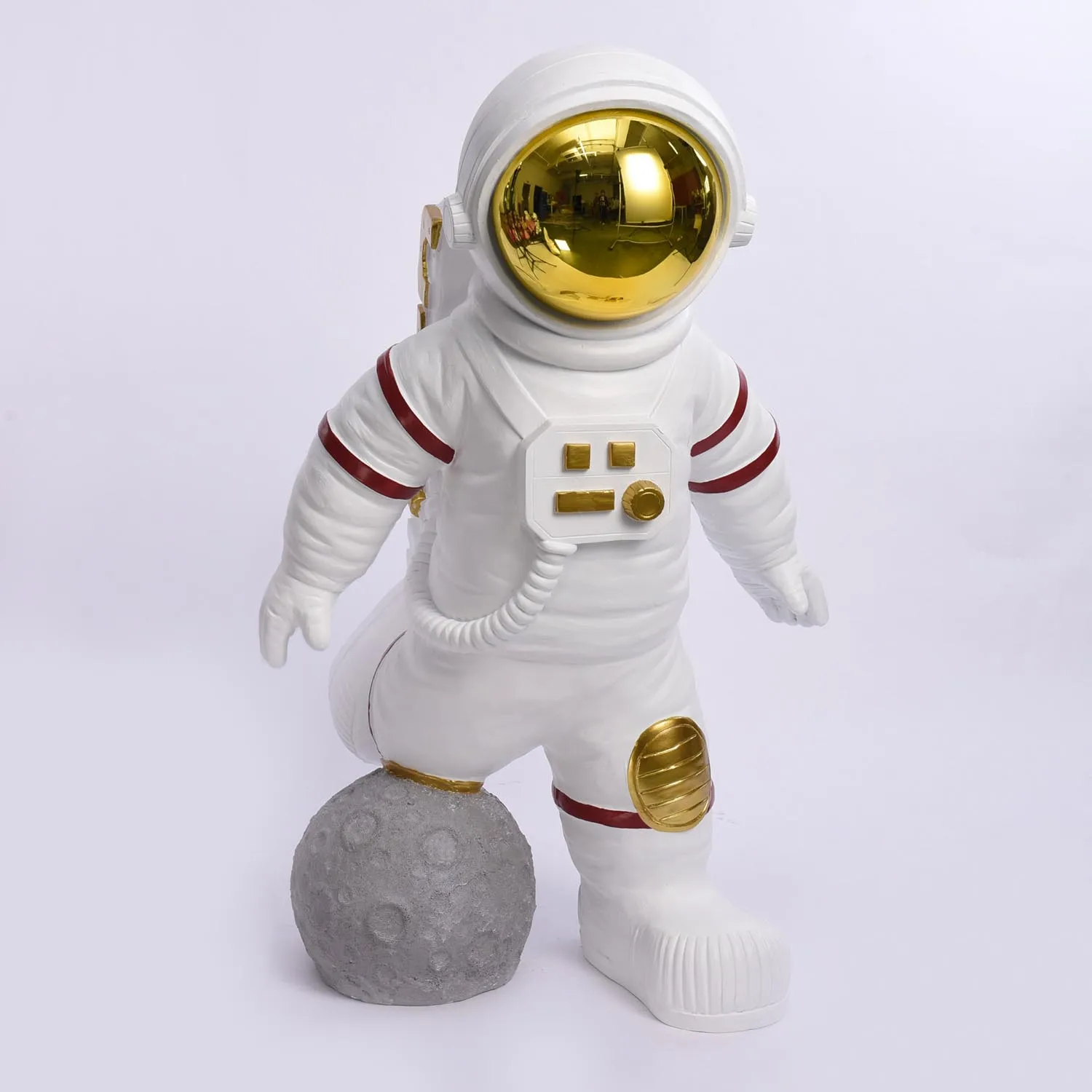 

Modern Living Room Big Large Real Size Home Decoration Item Moon Astronaut Office Statue