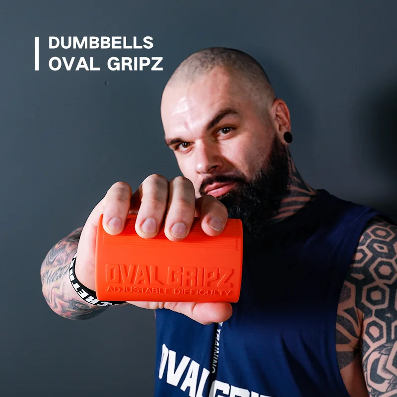 

Fat Best Dumbbell and Barbell pull up bar OVAL GRIPZ for weight lifting home gym fitness