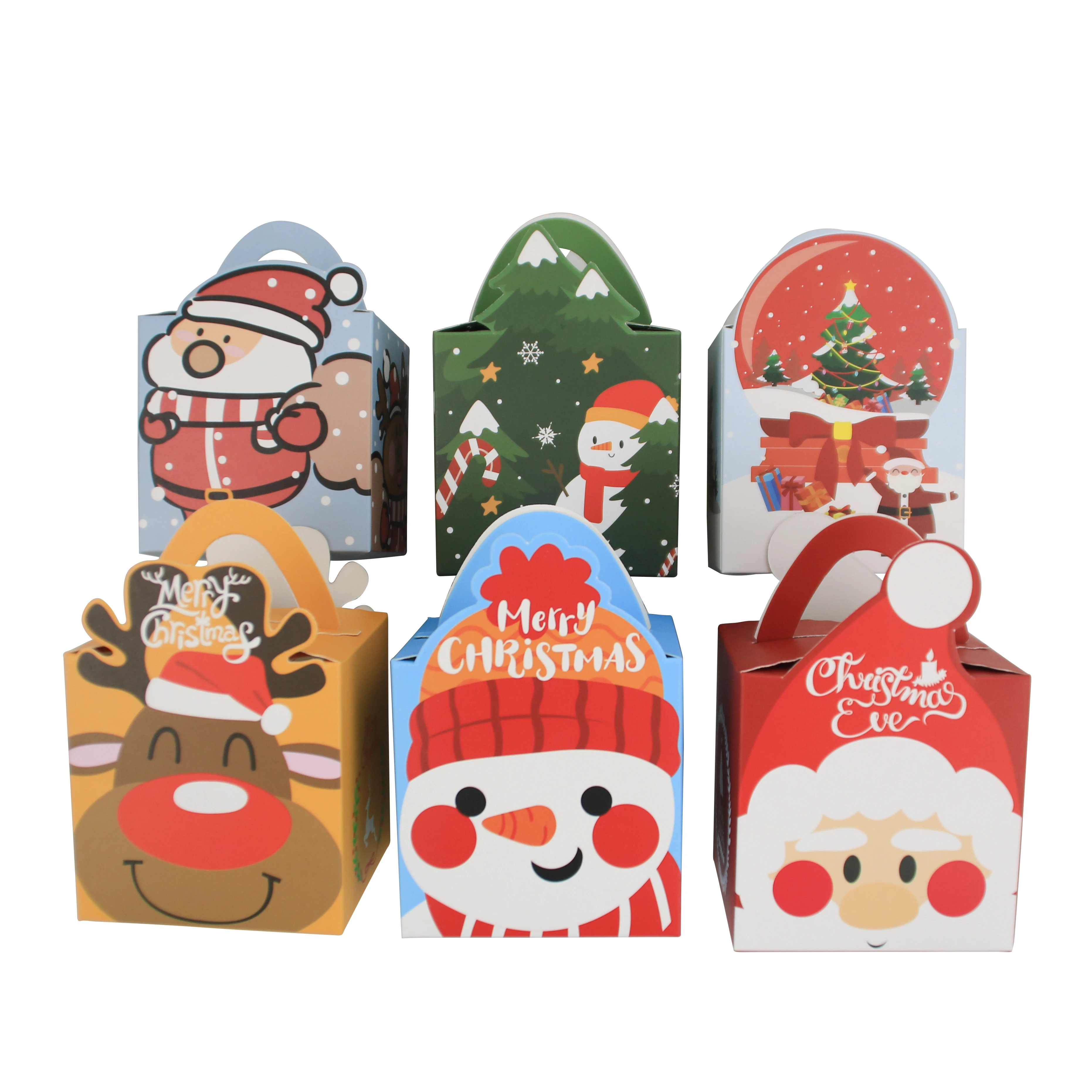 

Christmas Party Supplies Small Packaging Gift Bag Candy Cookie Box With Party Favor Bag