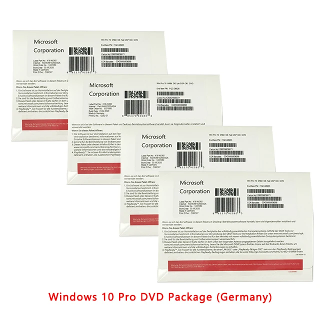 

Windows 10 Pro OEM DVD Full Package Germany Language DHL Free Shipping Win 10 Pro Germany Package