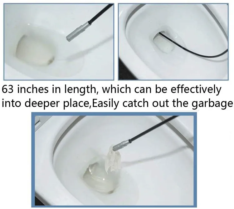 
Drain Auger Hair Catcher Drain And snake Clog Remover Cleaning Tools 1.6M 