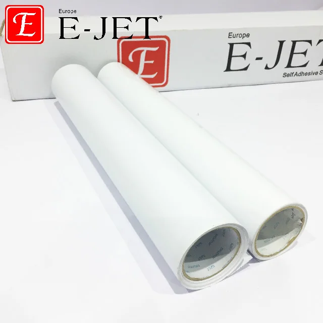 

EJET eco solvent glossy printable bubble free self adhesive vinyl decorative covering roll for advertising vinyl sticker roll