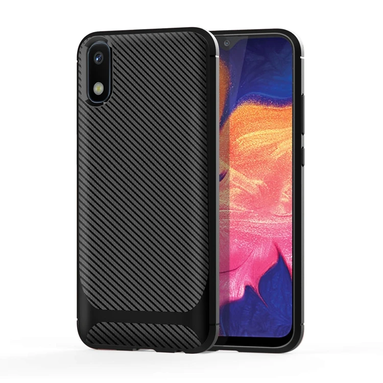 

Amazon Top Seller 2019 Soft Carbon Fiber Back Cover For Samsung Galaxy A10E Phone Case