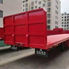 カスタマイズ可能な輸送 20ft 40ft コンテナフラットベッドセミトレーラーバッフルとツイストロックと販売のための