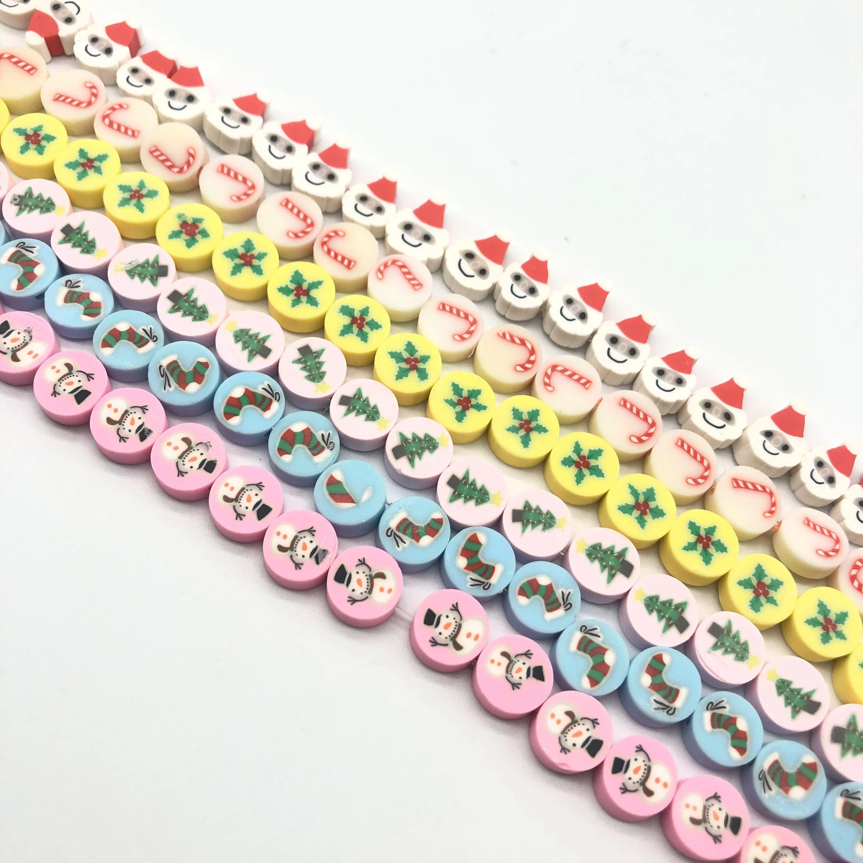 

Smile Sun flower Soft Pottery Ceramic Beads Polymer Clay Beads For Jewelry Making And Kid's DIY, Rich and colorful
