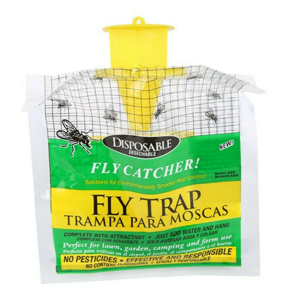 

Disposable Home Garden Outdoor Flycatcher Bag Fly Catcher Control Trap Insecticide Flies Flycatcher Trap attractant, Yellow