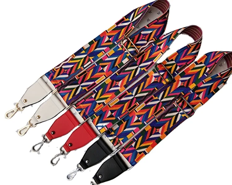 

New bag shoulder belt replaceable messenger colorful belt canvas thickened canvas belt bucket bag webbing accessories, Customizable
